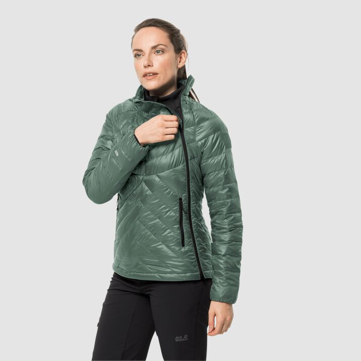 Jack Wolfskin Womens Athletic Down Jacket Green 291735NXF